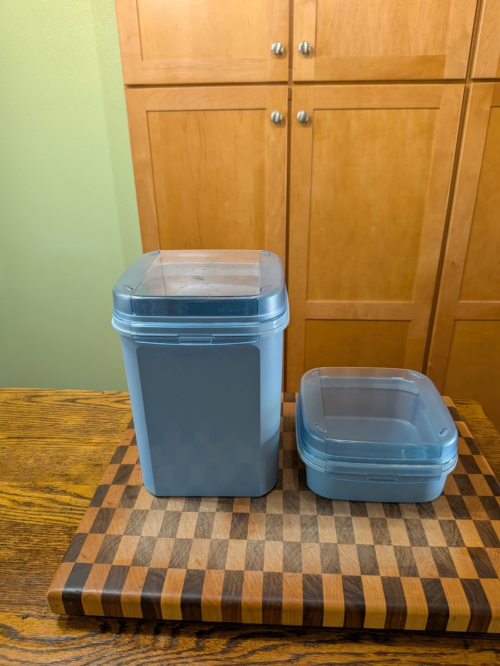 Tupperware Blue  Food Storage Containers with Lids - Set of 2